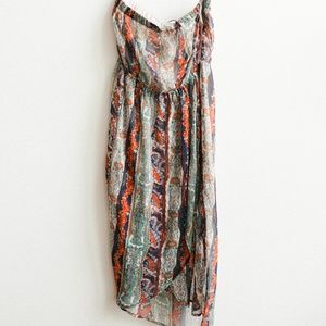 Blu Pepper Boho Tube Top Summer Dress - Medium